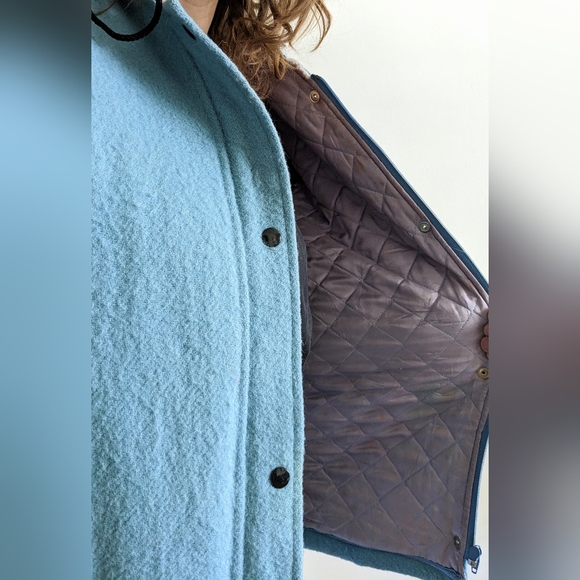 Arctic-Style Wool Parka - 80's Canadian Sportswear Winter Jacket - Fur Trim - Picture 10 of 10